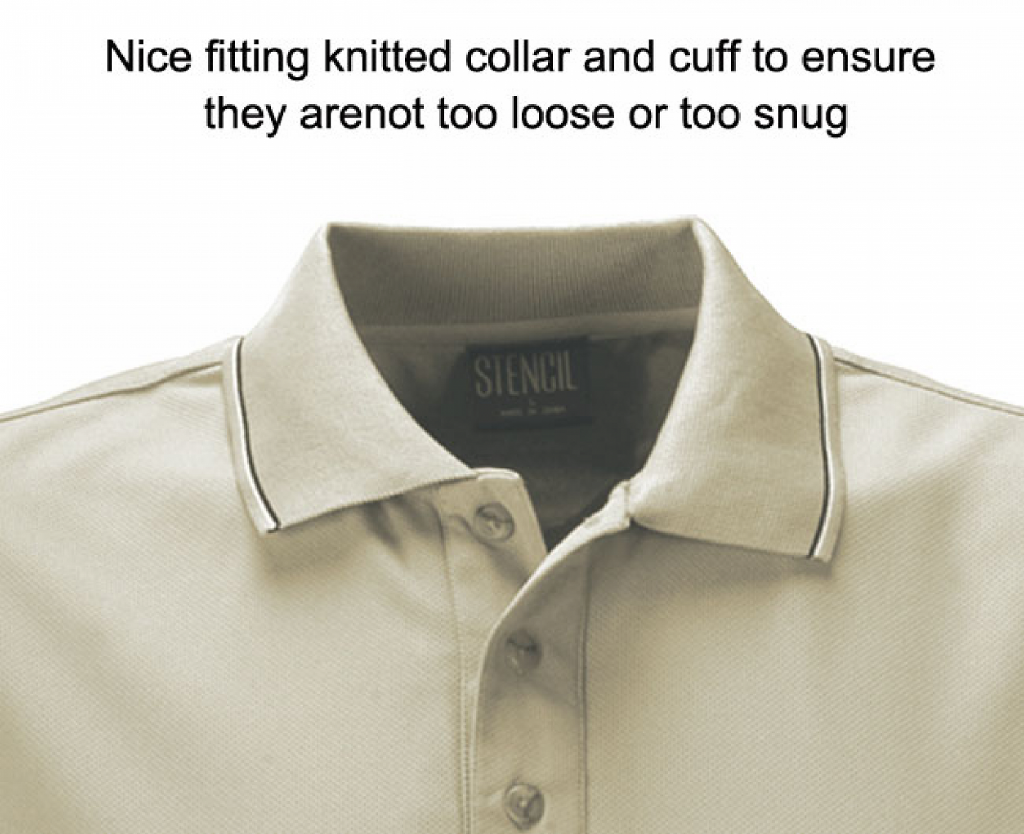 Stencil- Men's Lightweight C/D Polo (1010D)