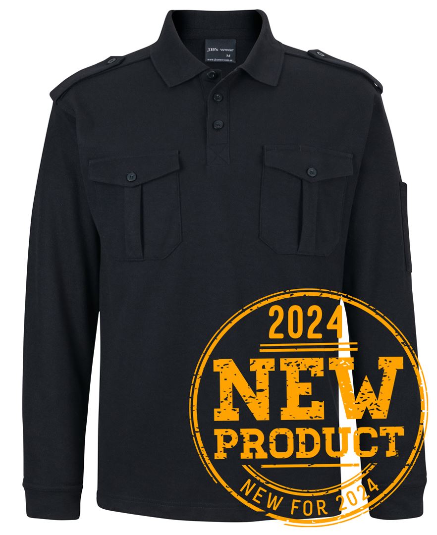Jb's Wear - L/S 250 Epaulette Polo - 210EL