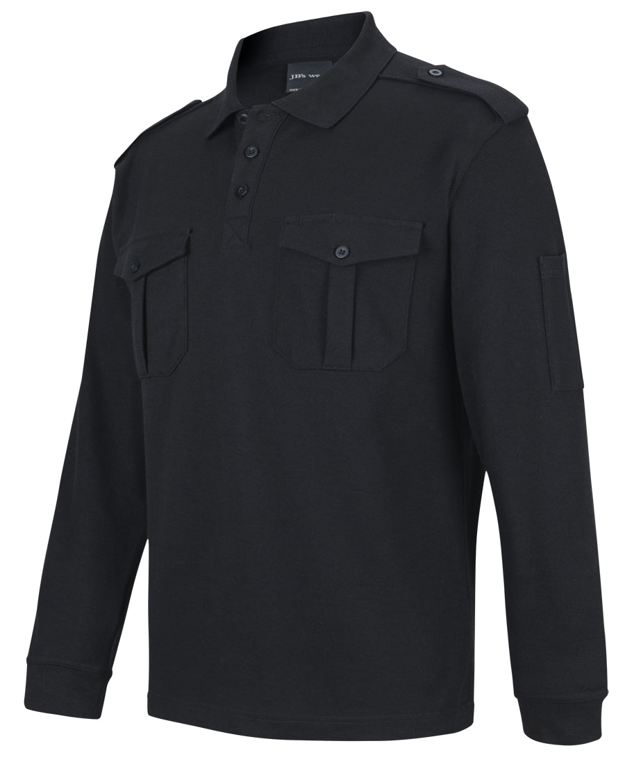 Jb's Wear - L/S 250 Epaulette Polo - 210EL