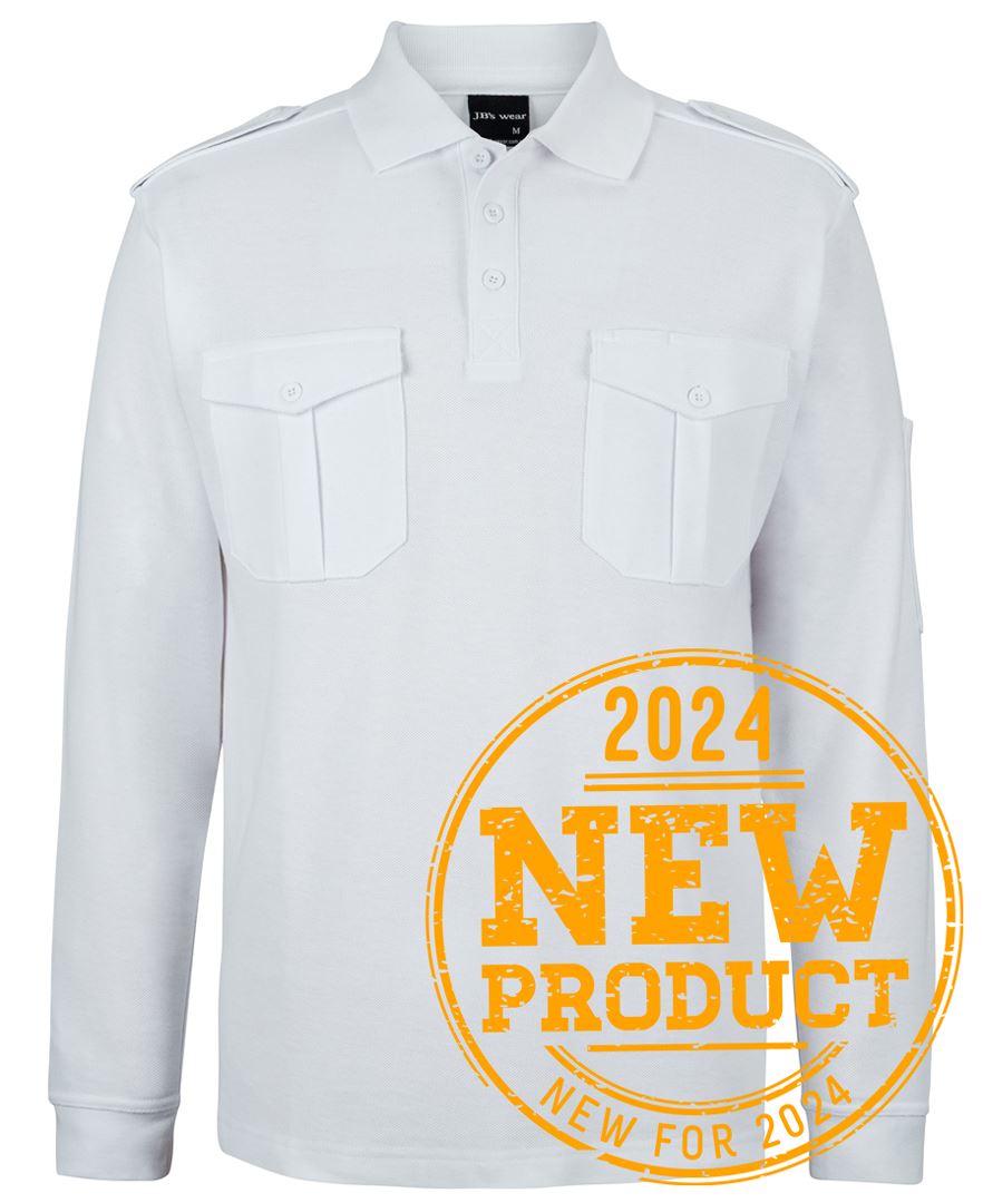 Jb's Wear - L/S 250 Epaulette Polo - 210EL