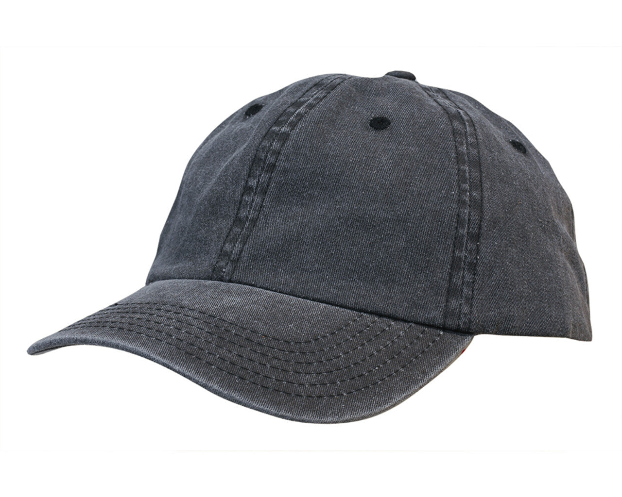 Headwear - Enzyme Washed Pigment Dyed Cotton Twill Cap - 3968