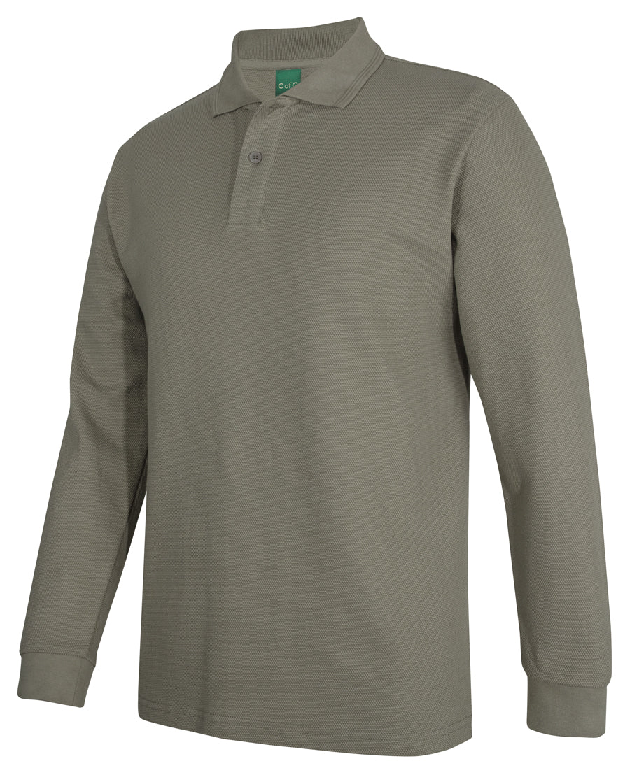 Jb's Wear - C Of C 320G L/S Popcorn Cotton Polo - 2PCL