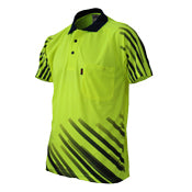 Dnc - Hi vis Sublimated Stripe Polo - 3566