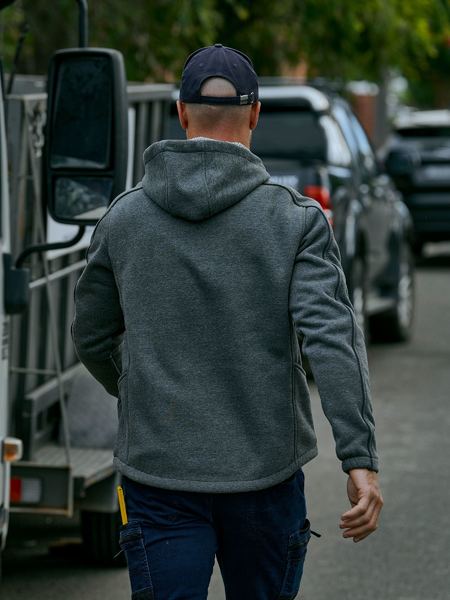 Bisley Flex And Move™ Marle Fleece Hoodie Jumper-BK6983