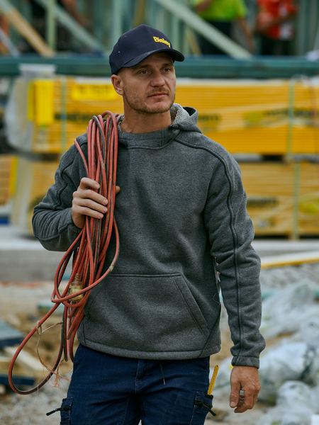 Bisley Flex And Move™ Marle Fleece Hoodie Jumper-BK6983
