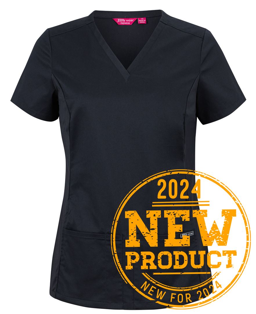 Jb's Wear - Ladies Premium Stretch Panel Scrub Top - 4SUT1