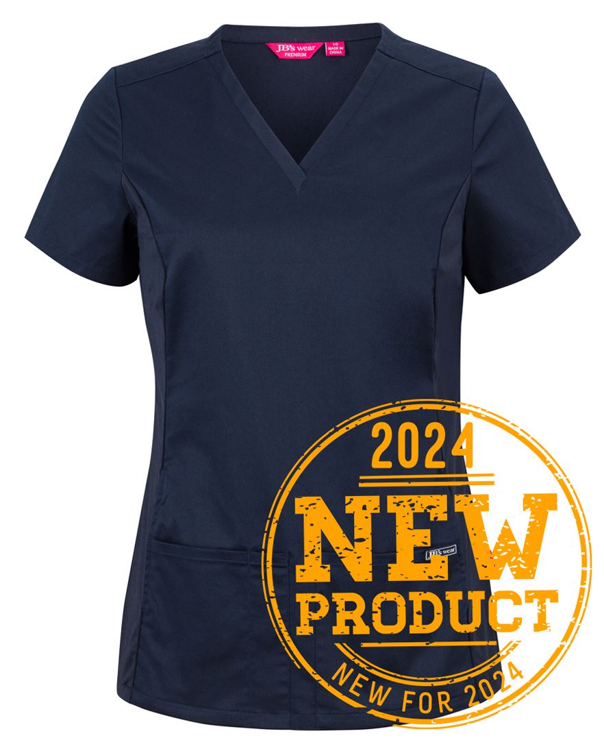 Jb's Wear - Ladies Premium Stretch Panel Scrub Top - 4SUT1