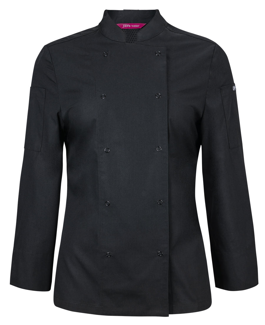 JB's Wear - Ladies L/S Snap Button Chefs Jacket - 5CJL1