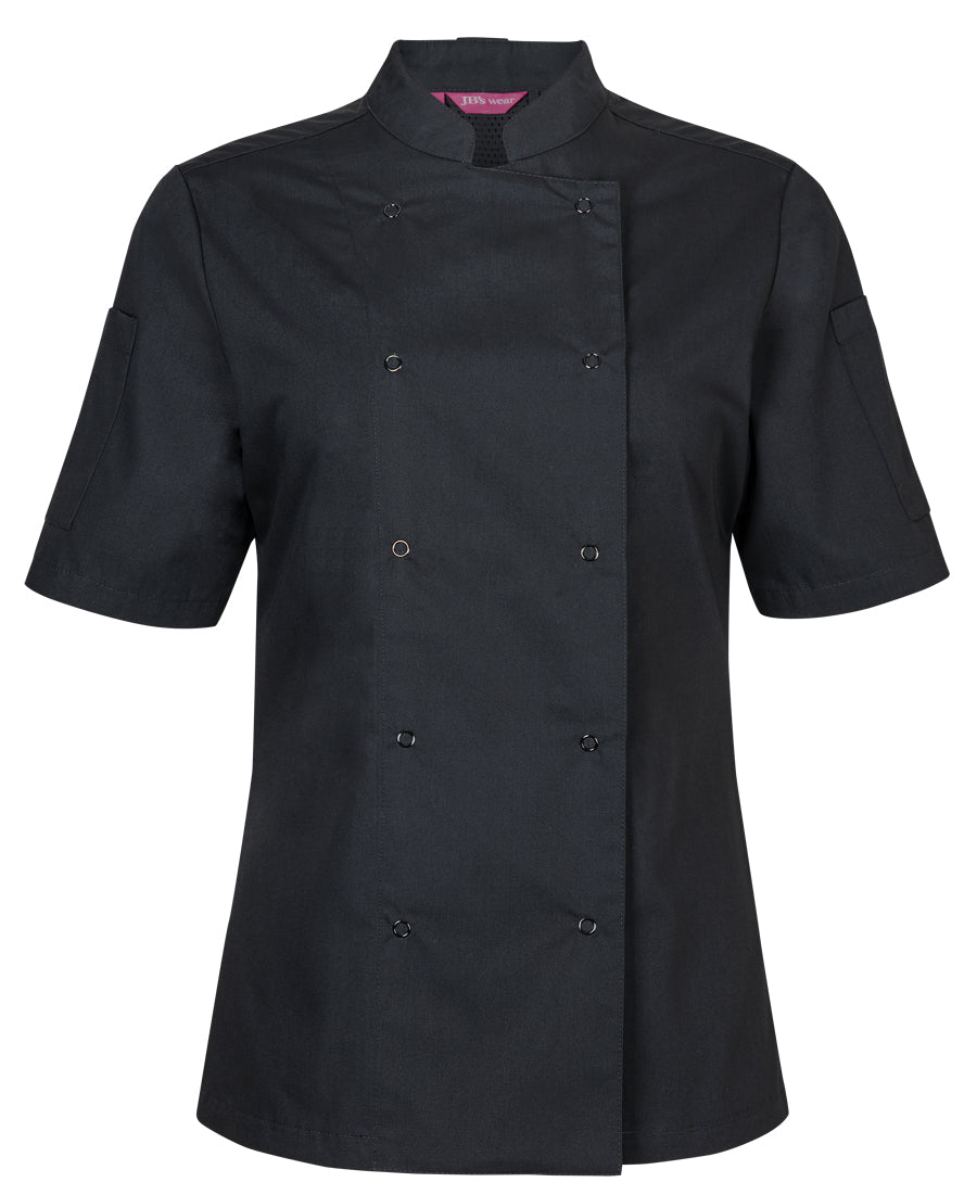 JB's Wear - Ladies S/S Snap Button Chef Jacket - 5CJS1