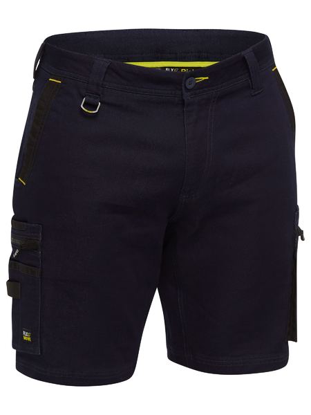 Bisley - Flx & Move™ Stretch Denim Zip Cargo Shorts - BSHC1335