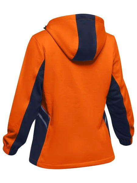 Bisley - Women's Hi Vis Liquid Repellent Fleece Hoodie - BKL6571