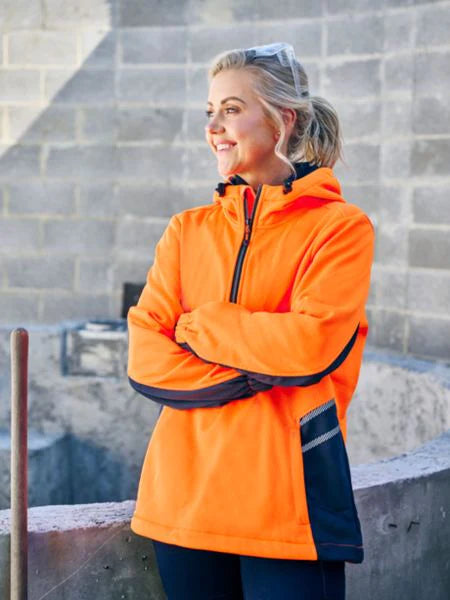 Bisley - Women's Hi Vis Liquid Repellent Fleece Hoodie - BKL6571