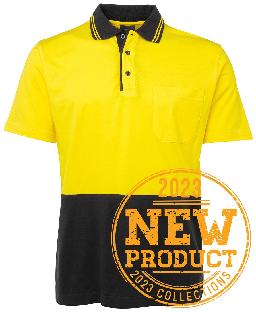 JB's Wear HI VIS S/S COTTON POLO 6CPHV
