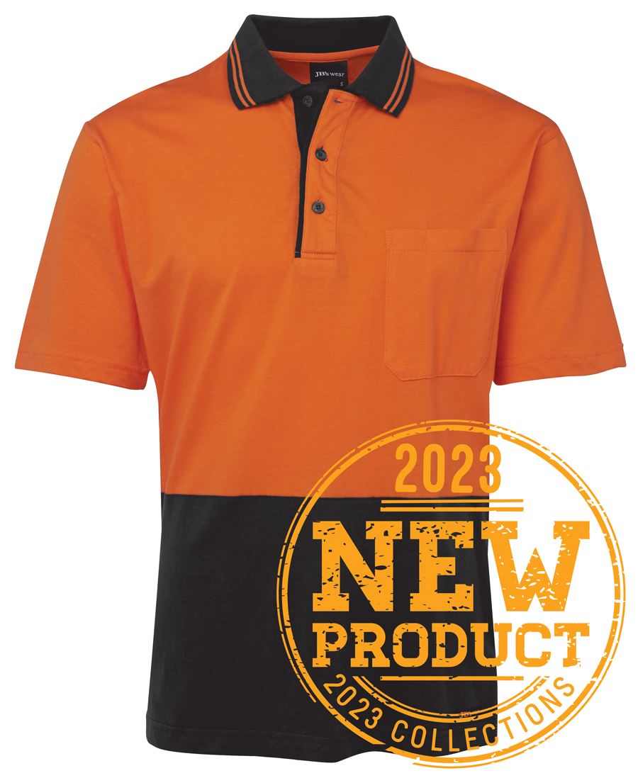 JB's Wear HI VIS S/S COTTON POLO 6CPHV