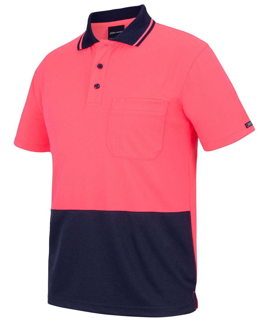 Jb'S Wear Adults And Kids Hi Vis Non Cuff Traditional Polo 6HVNC-A