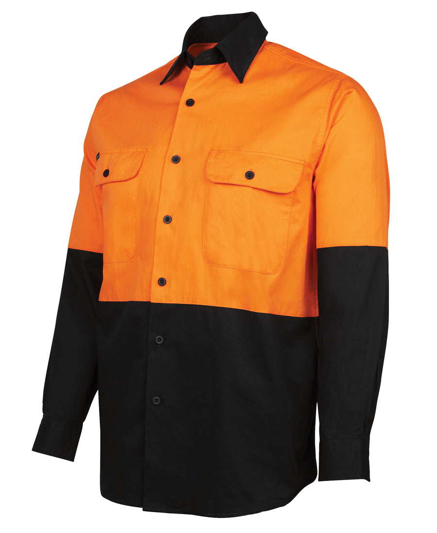 Jb's Wear - Hi Vis L/S 150G Work Shirt - 6HWSL