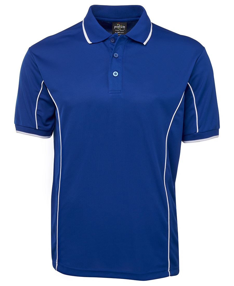 Jb'S Adults Podium Short Sleeve Piping Polo-1st-7PIP