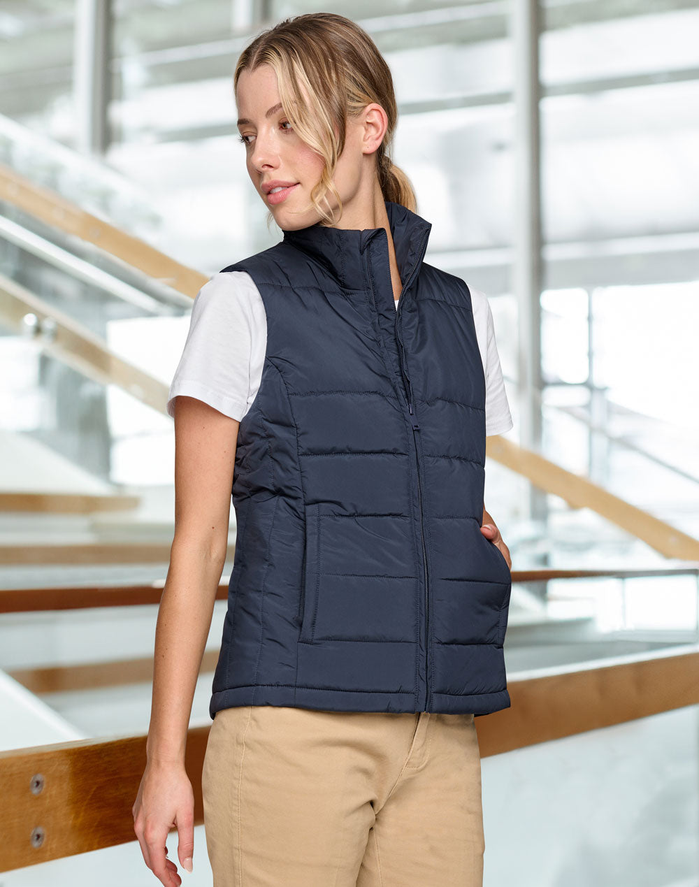 Winnning Spirit - Mens Sustainable Insulated Puffer Vest (3D Cut) - JK61