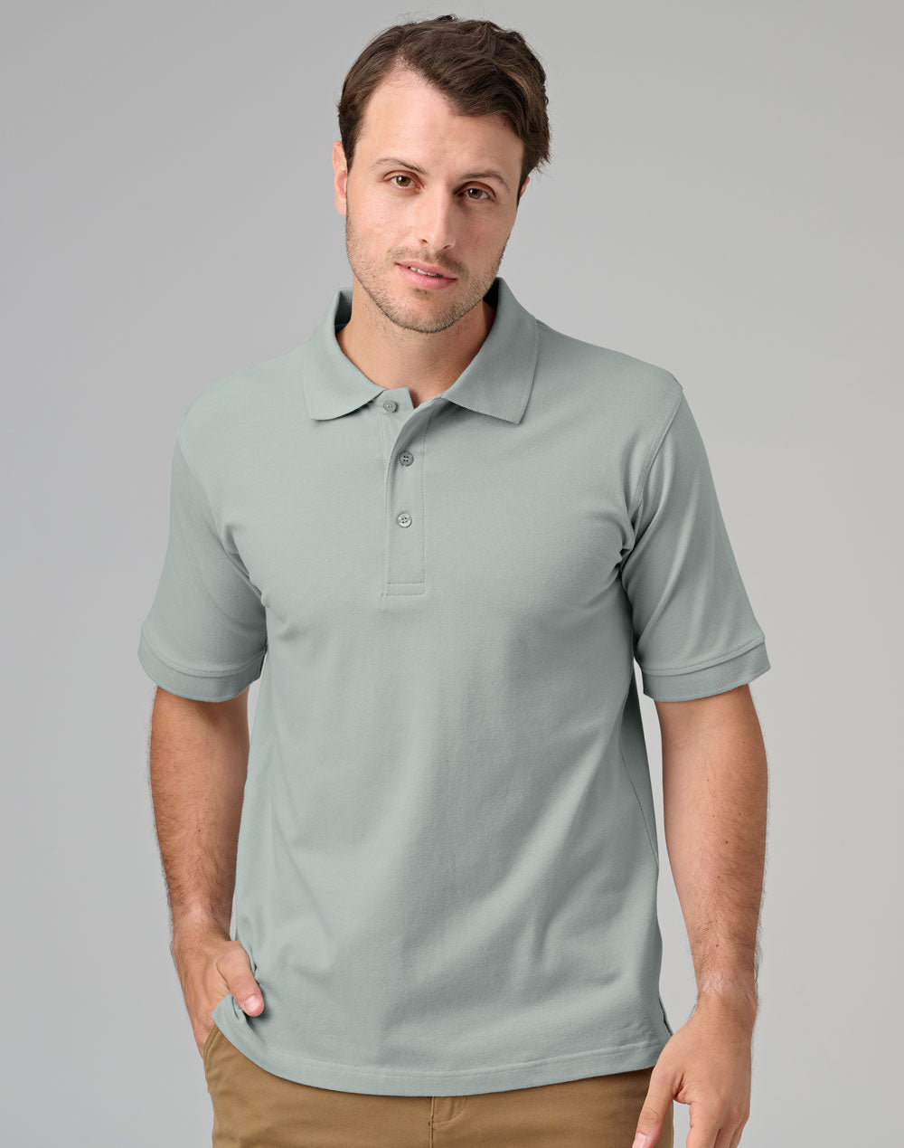 Winning Spirit -Men's Cotton Stretch Short Sleeve Polo-PS55 - 1st