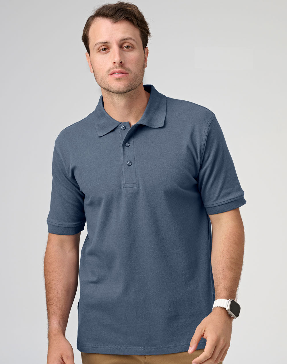 Winning Spirit -Men's Cotton Stretch Short Sleeve Polo-PS55 - 1st
