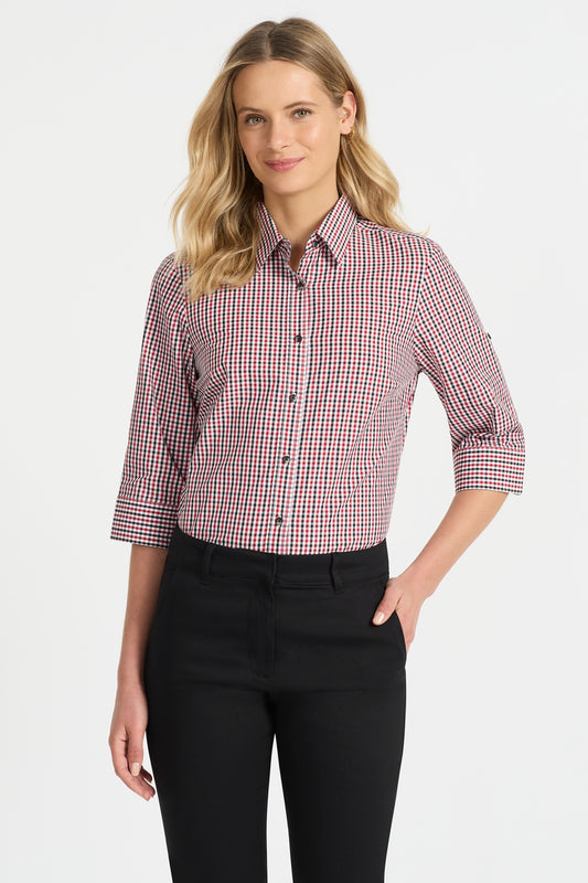 Identitee - Ladies Hudson 3/4 Sleeve Shirt - W57Q