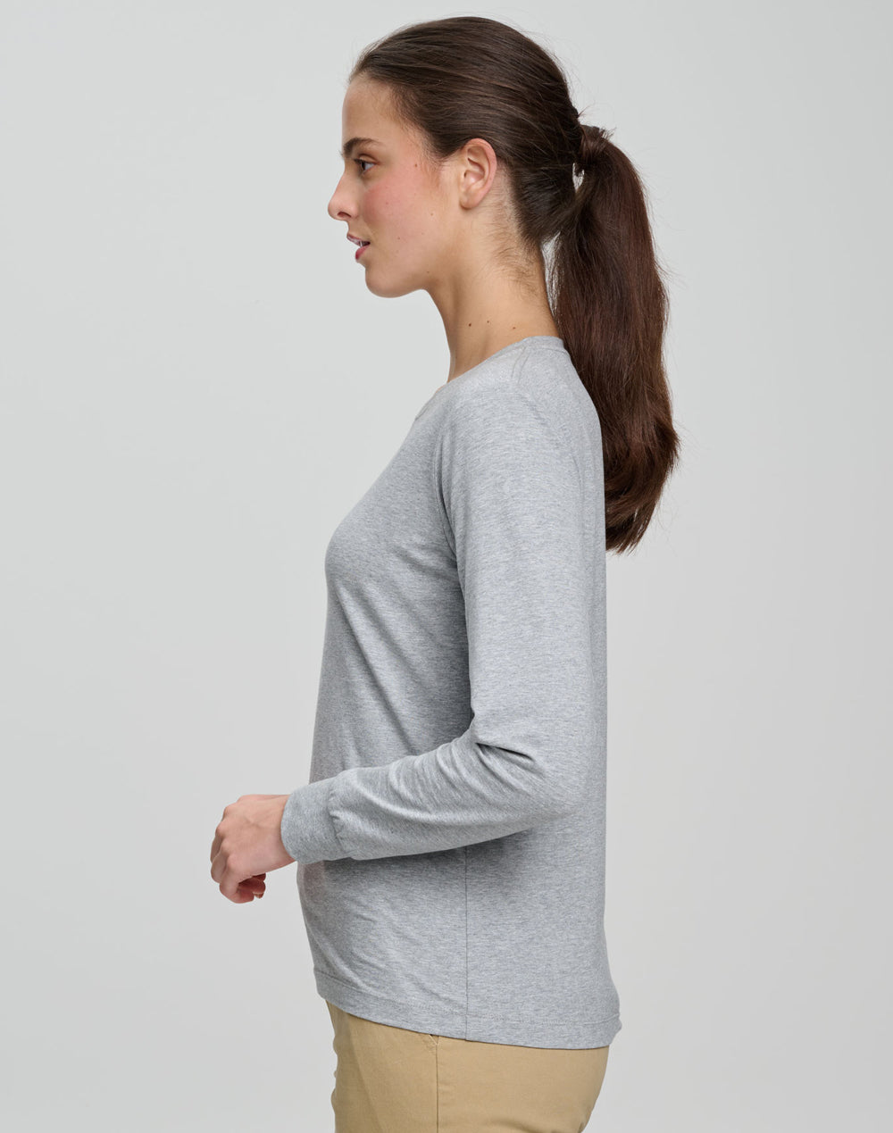 Winning Spirit - Ladies Premium Cotton Face L/S Tee - TS48