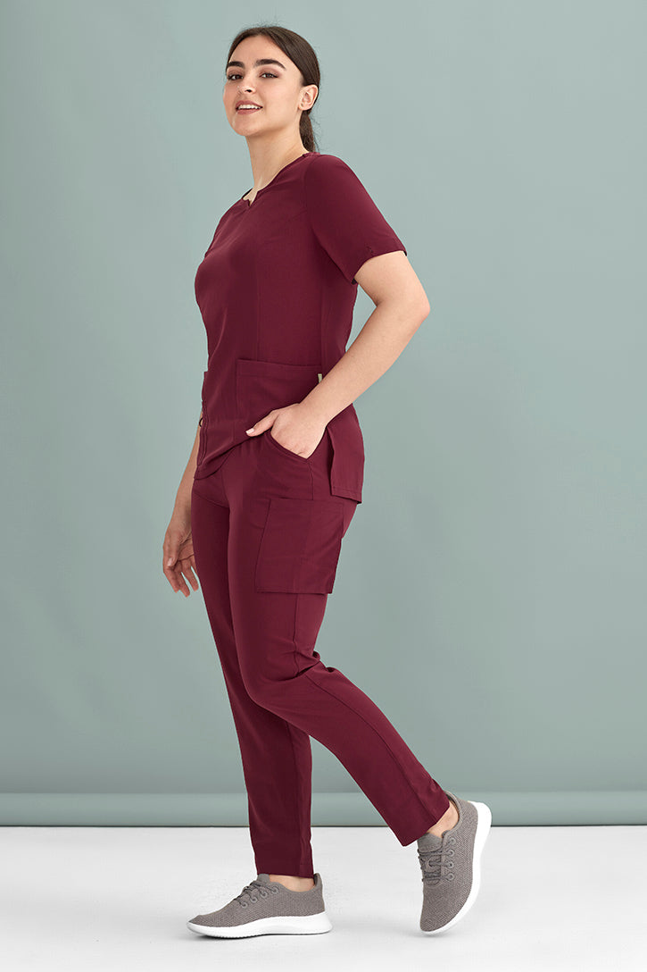 Biz Care Womens Multi-Pocket Slim Leg Pant CSP943LL