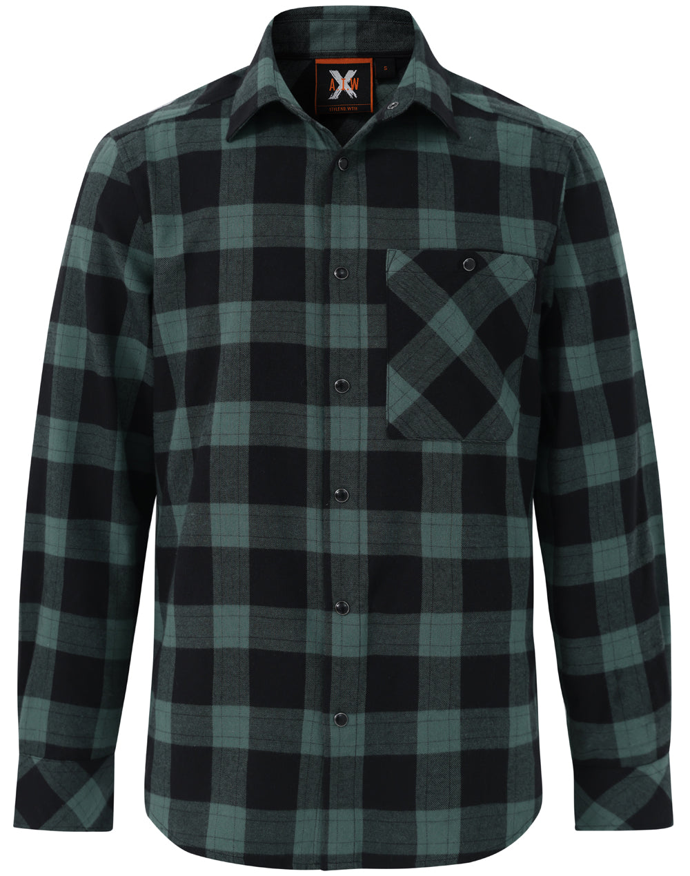 Winning Spirit-WT11 Unisex Classic Flannel Plaid LS Shirt