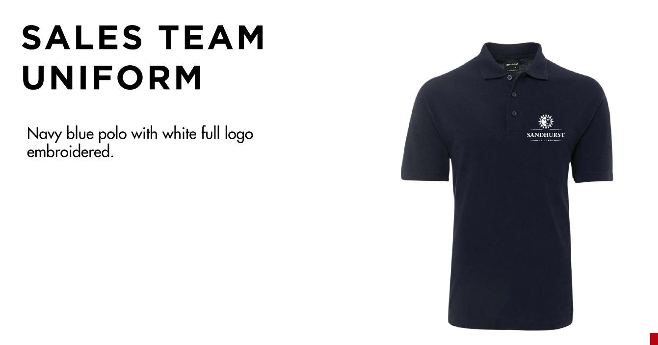 SANDHURST_Sales Team Uniform with Logo Embroidered