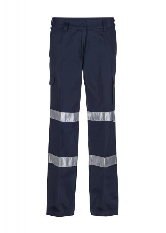 WORKCRAFT WPL075 Ladies Cargo Trouser/ CSR Tape - Star Uniforms Australia