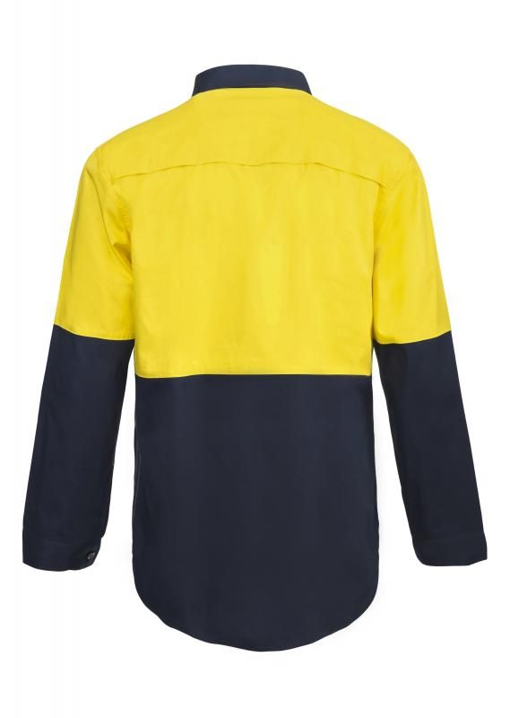 WORKCRAFT WS4256 2Tone Half PLKET SHT W Gusset - Star Uniforms Australia