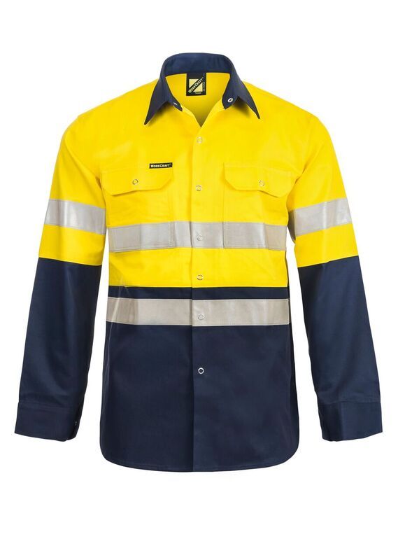 NCC APPAREL WS3072 Long Sleeve Shirt With 3M Tape - Star Uniforms Australia