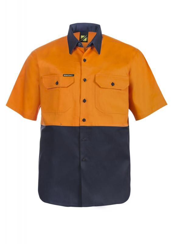 NCC APPAREL WS3023 Two Tone Short Sleeve Shirt - Star Uniforms Australia