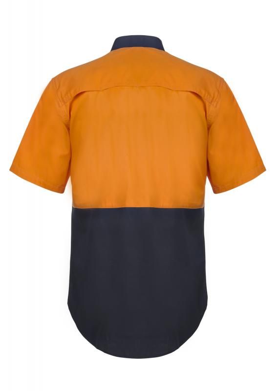 NCC APPAREL WS4248 Cotton S/S SHIRT W Mesh Insert - Star Uniforms Australia
