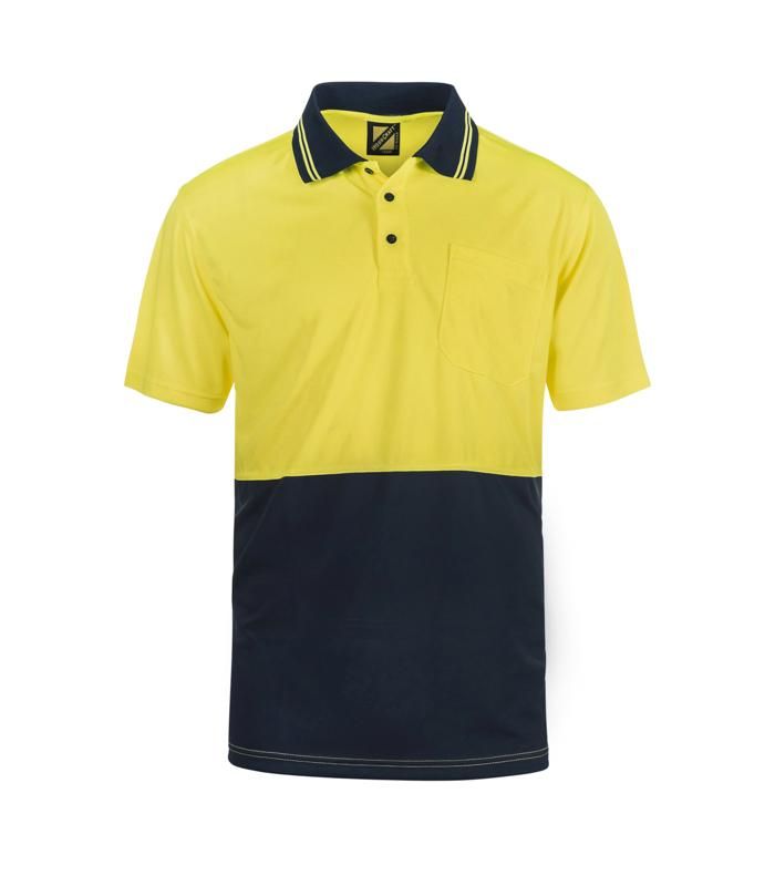 WORKCRAFT WSP401 Hi Vis Two Tone SS Polo CB - Star Uniforms Australia
