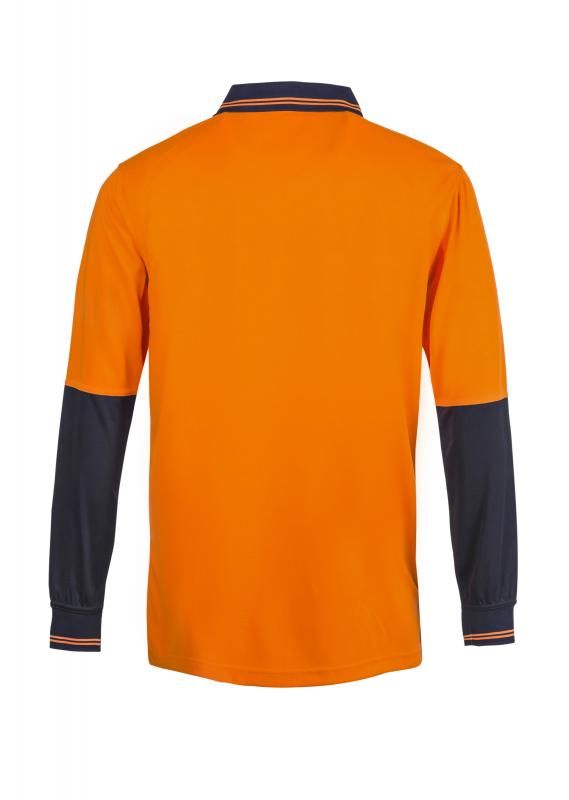 WORKCRAFT WSP202 Hi Vis Two Tone LS Polo Pocket - Star Uniforms Australia