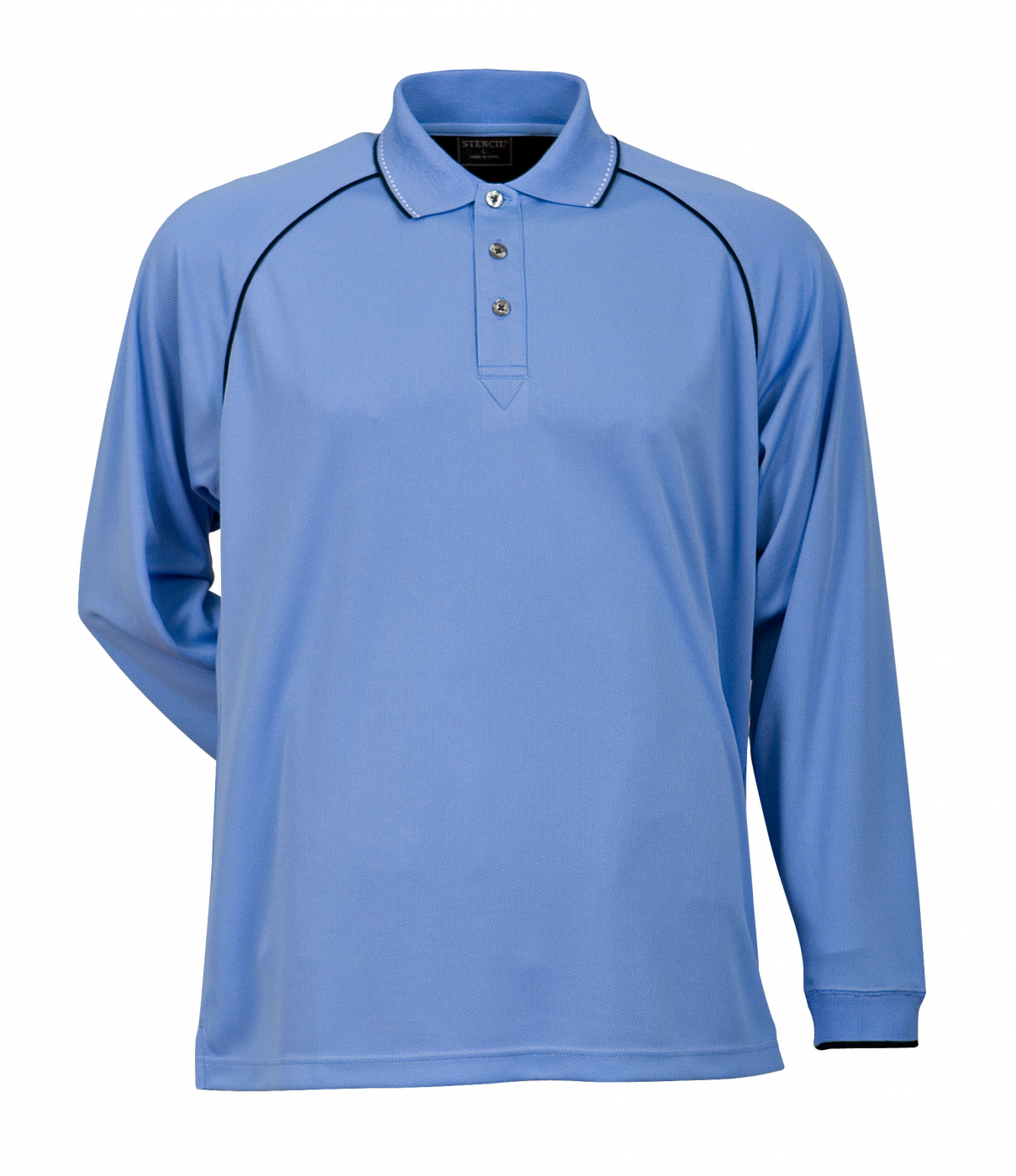 Stencil-Men's L/S Cool Dry Polo (1040)