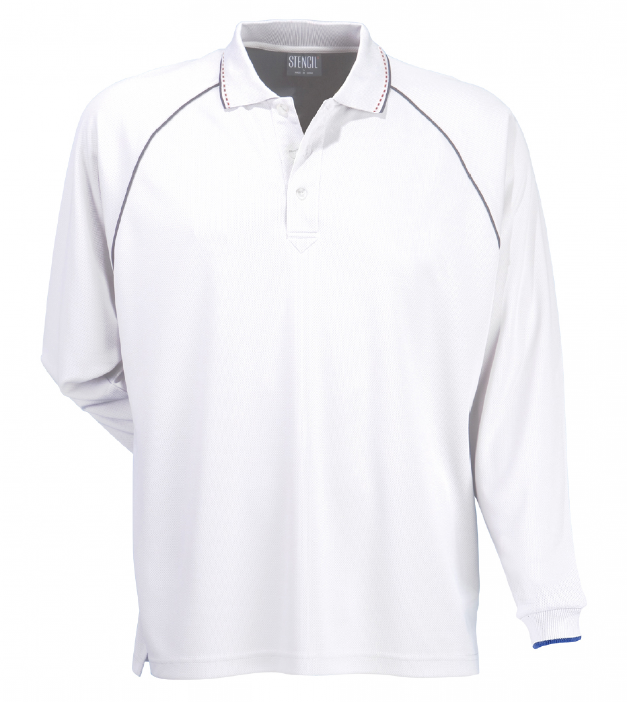 Stencil-Men's L/S Cool Dry Polo (1040)
