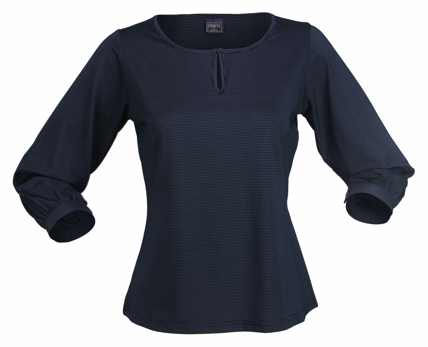 Stencil-Silvertech Ladies 3/4S Top (1258Q)