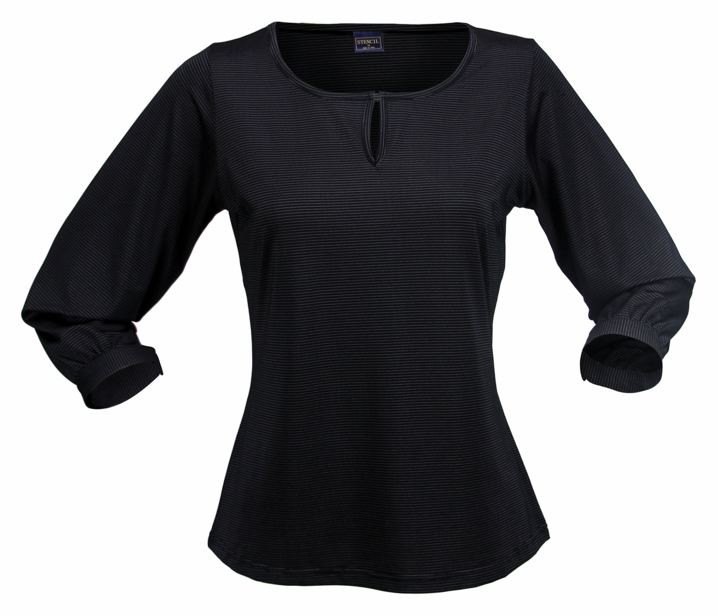 Stencil-Silvertech Ladies 3/4S Top (1258Q)