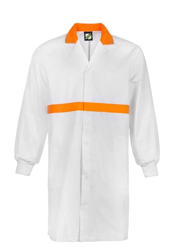 WORKCRAFT WJ3085 Dustcoat L/S With Knit Cuff - Star Uniforms Australia
