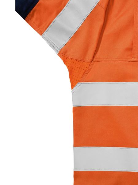 Bisley 3m Taped 2 Tone Hi Vis Mens Industrial Cool Vent Shirt-BS6448T
