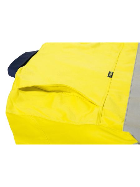 Bisley 3m Taped 2 Tone Hi Vis Mens Industrial Cool Vent Shirt-BS6448T