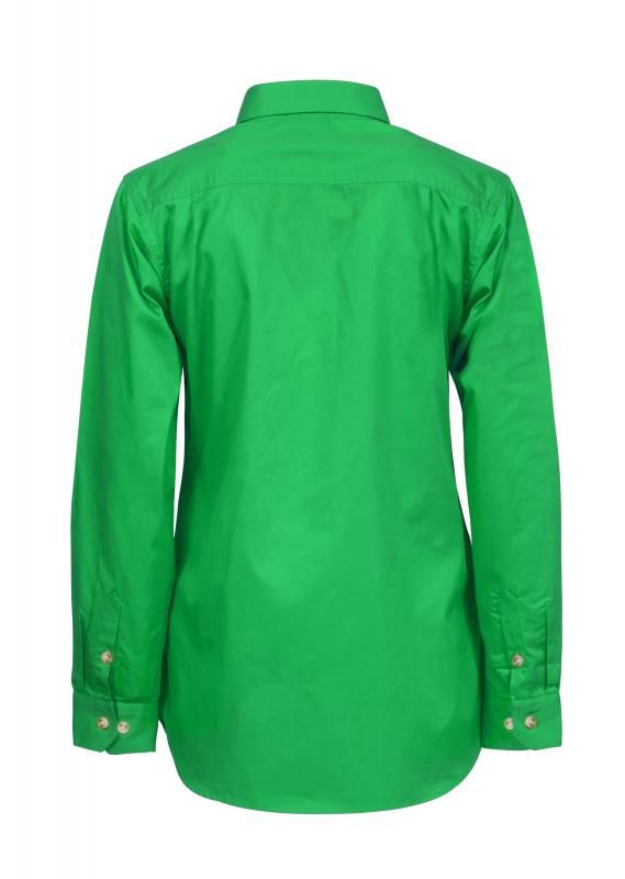 WORKCRAFT WSL505 Ladies Half Placket Shirt - Star Uniforms Australia