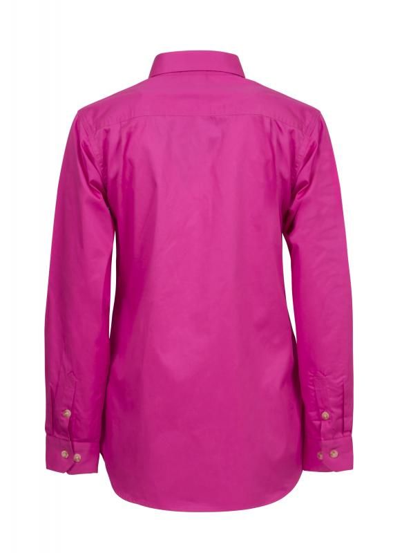 WORKCRAFT WSL505 Ladies Half Placket Shirt - Star Uniforms Australia