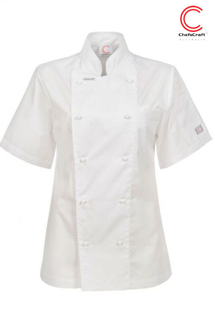 NCC-CHEFCRAFT LADIES EXECUTIVE CHEFS LW JACKET S/S-CJL22