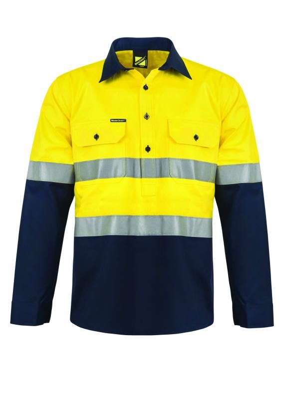 WORKCRAFT WS6032 2Tone Half PLKET SHT W Vented - Star Uniforms Australia
