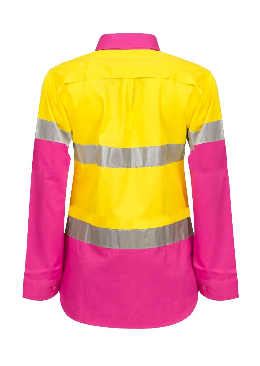WORKCRAFT WSL501 Ladies Hi Vis 2 Tone Shirt CSR - Star Uniforms Australia