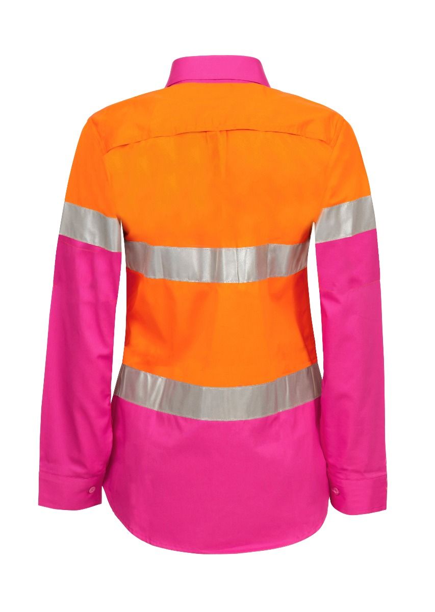 WORKCRAFT WSL501 Ladies Hi Vis 2 Tone Shirt CSR - Star Uniforms Australia