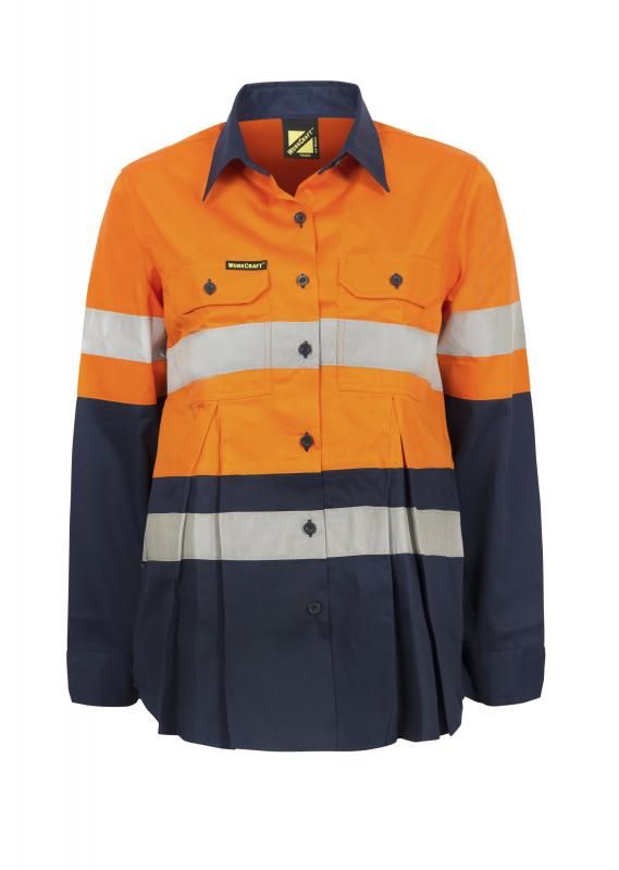 WORKCRAFT WSL601 Maternity Hi Vis Shirt CSR Tape - Star Uniforms Australia